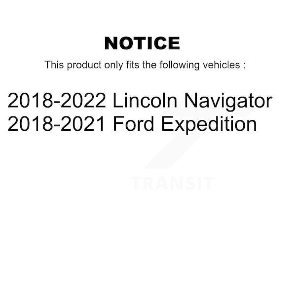 Rear Wheel Bearing And Hub Assembly Pair For Ford Expedition Lincoln Navigator